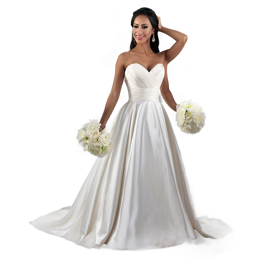 Elegant Wedding Dress Png 25