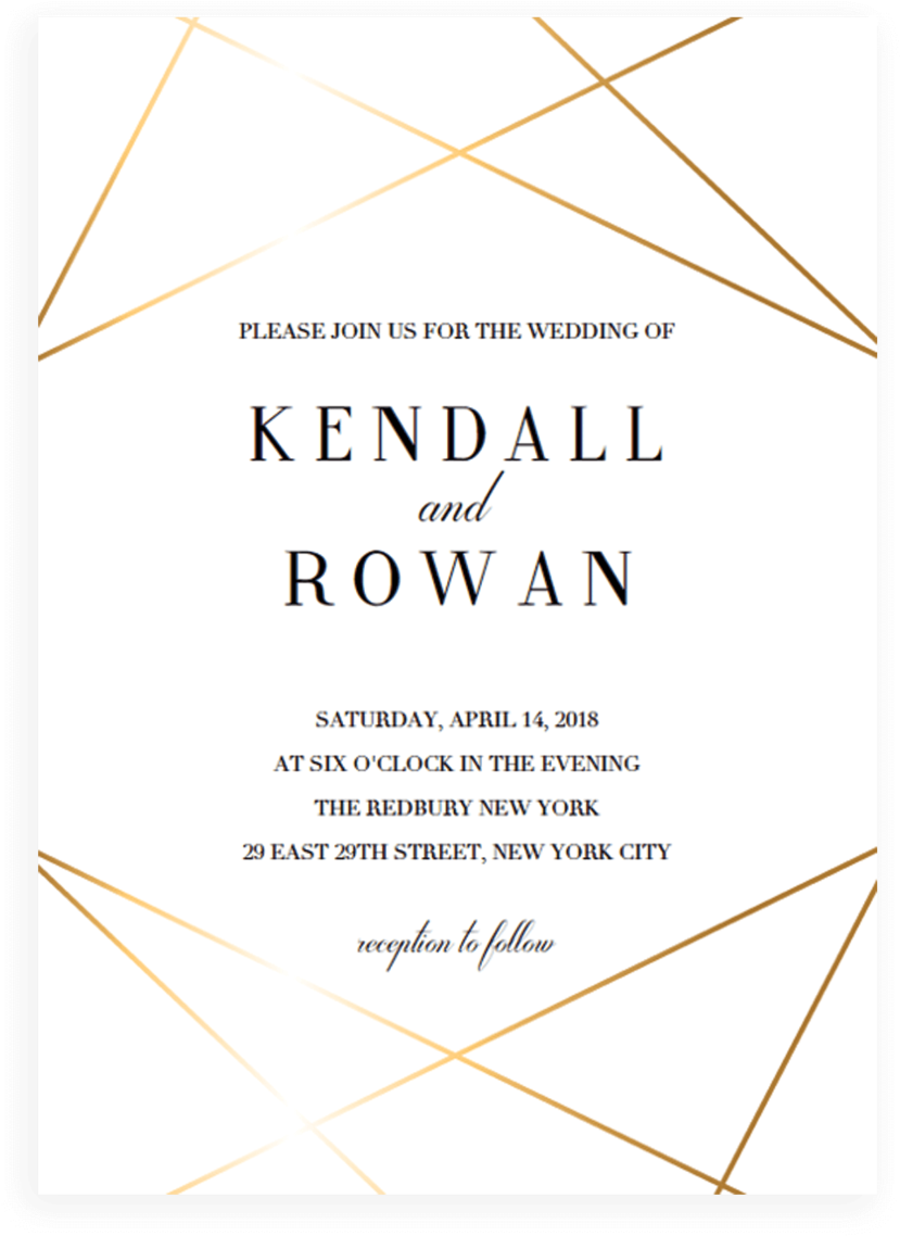 Modern Wedding Invitation Template - Triangle, HD Png Download PNG with transparent background