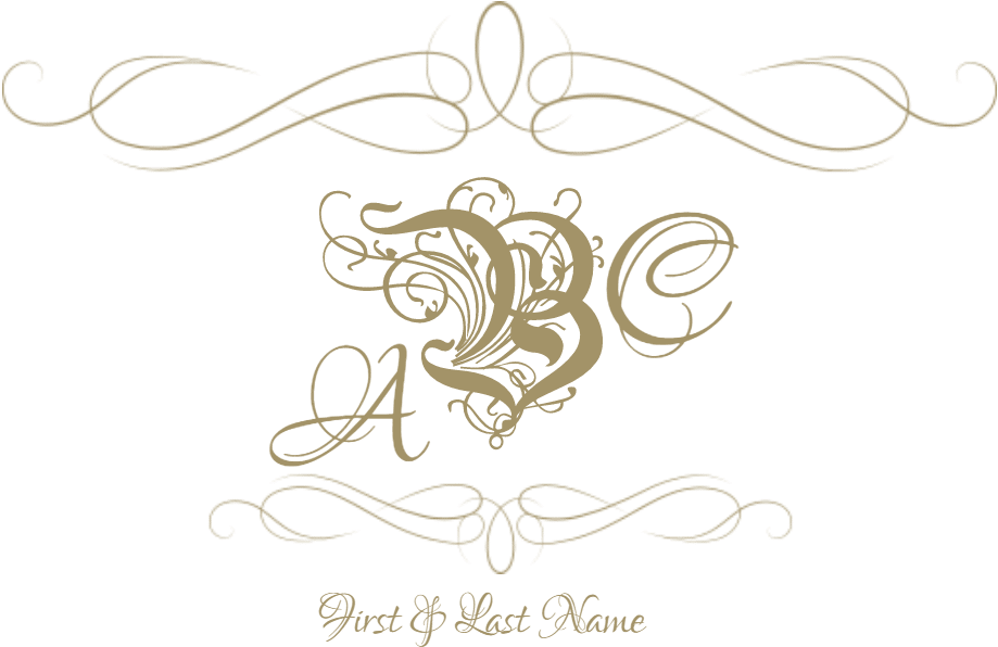 Elegant Wedding Monogram Design