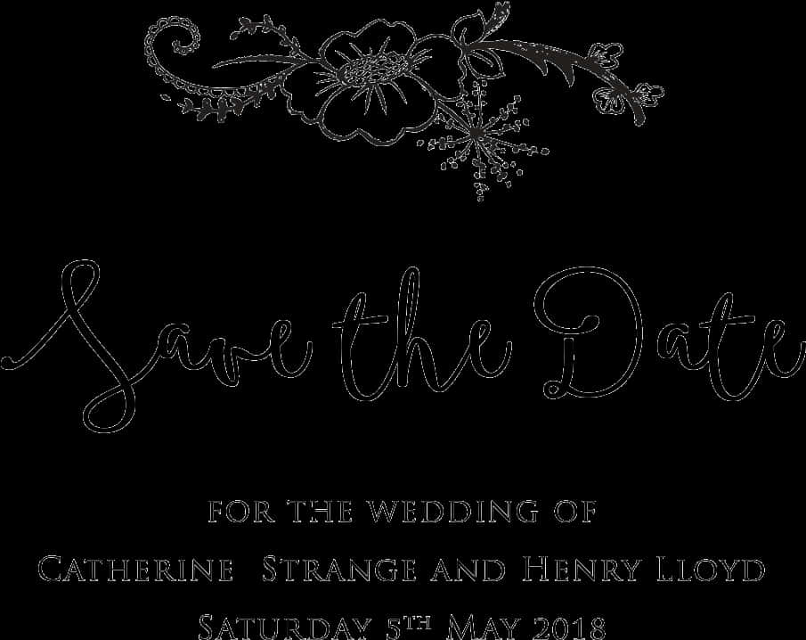 Elegant Wedding Savethe Date