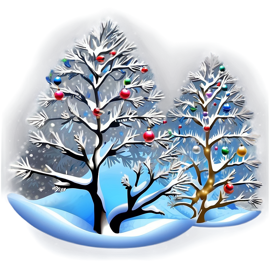 Elegant White Arbol De Navidad Png Sto