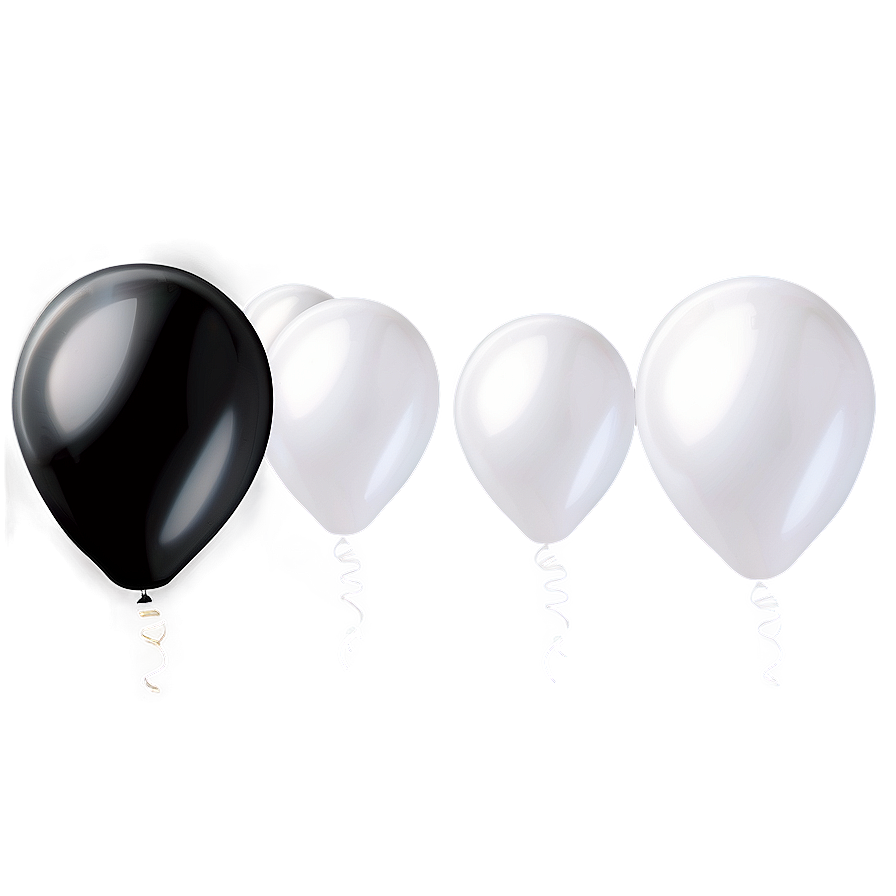 Elegant White Balloons Png 06122024