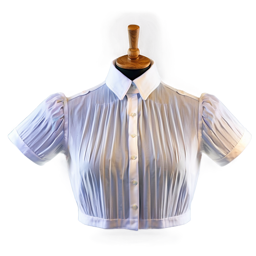 Elegant White Blouse PNG 05252024 PNG with transparent background