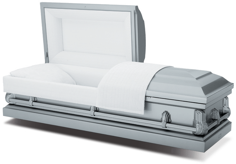 Elegant White Casket