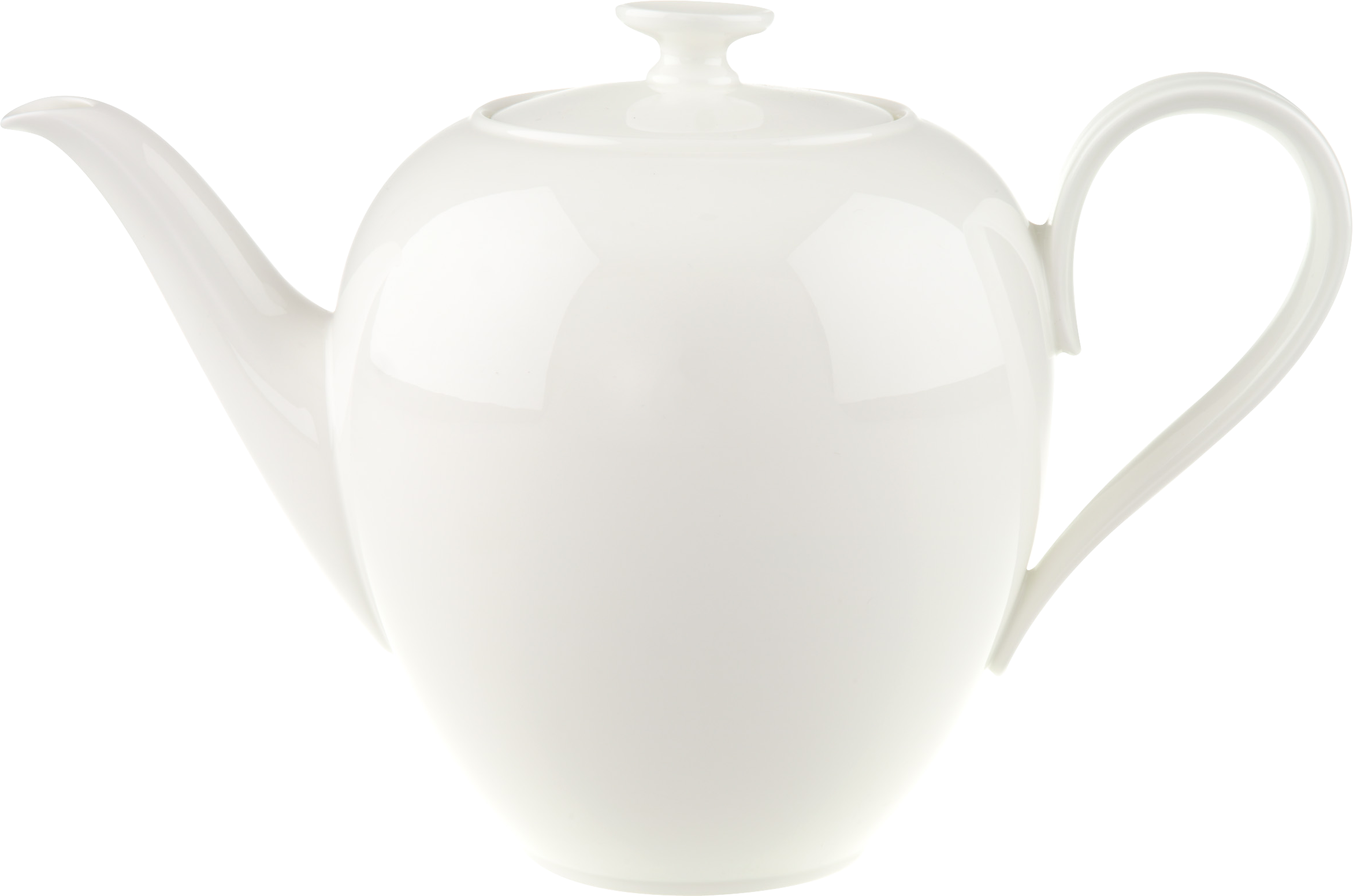 Elegant White Ceramic Teapot