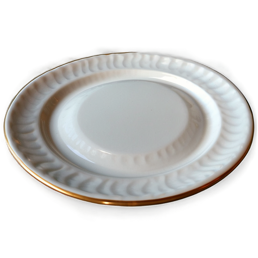 Elegant White Dinner Plate Png Gkv80