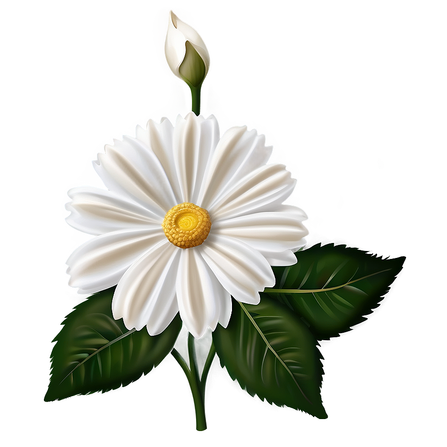 Elegant White Flower PNG 54 PNG with transparent background