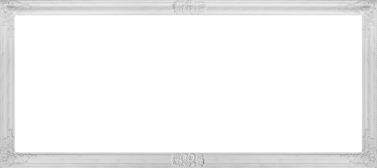 Elegant White Frame Black Background