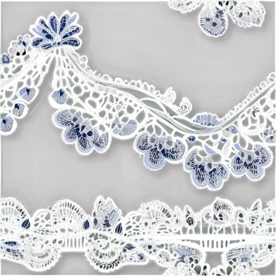 Elegant White Lace Design PNG mwf PNG with transparent background