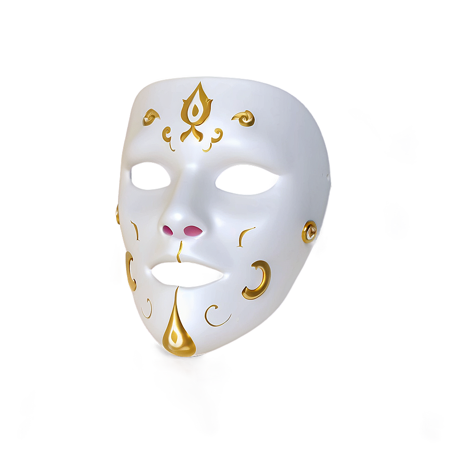 Elegant White Mask Png Hct