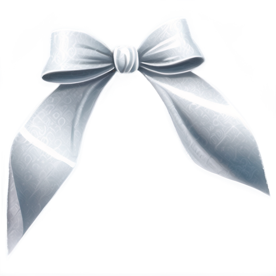 Elegant White Ribbon Png 65