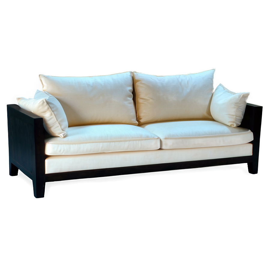 Elegant White Sofa Png 20