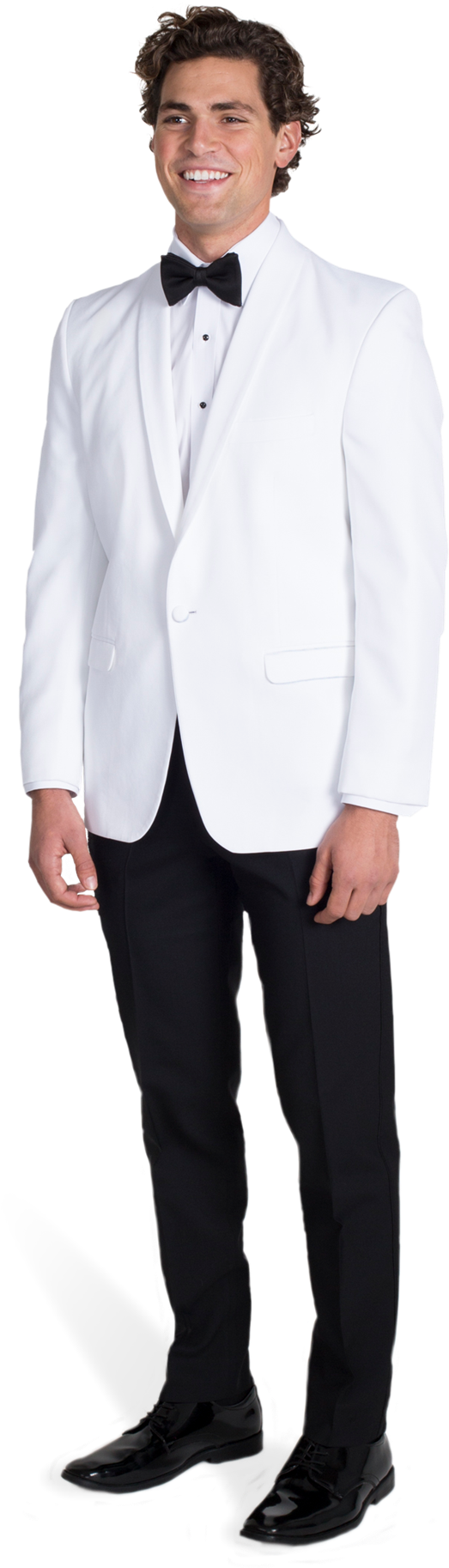 White Tuxedo Dinner Jacket - White Tuxedo Side View, HD Png Download PNG with transparent background
