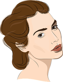 Elegant Woman Portrait Illustration