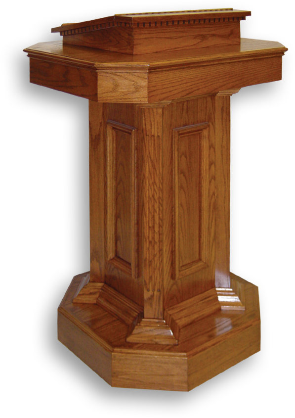 Elegant Wooden Podium Design