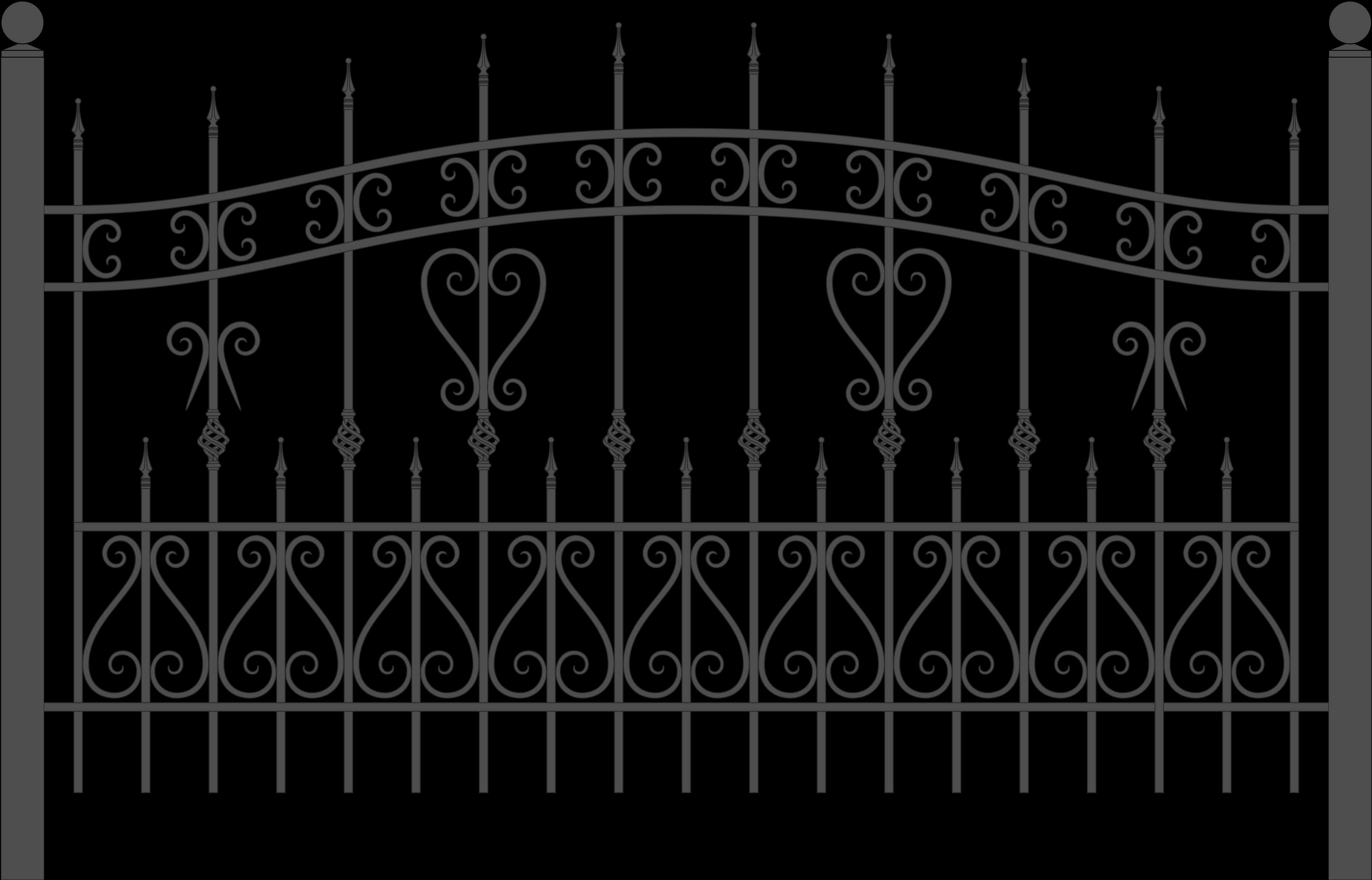 Black Fence Png Hd, Transparent Png PNG image with a transparent background, free high-resolution download