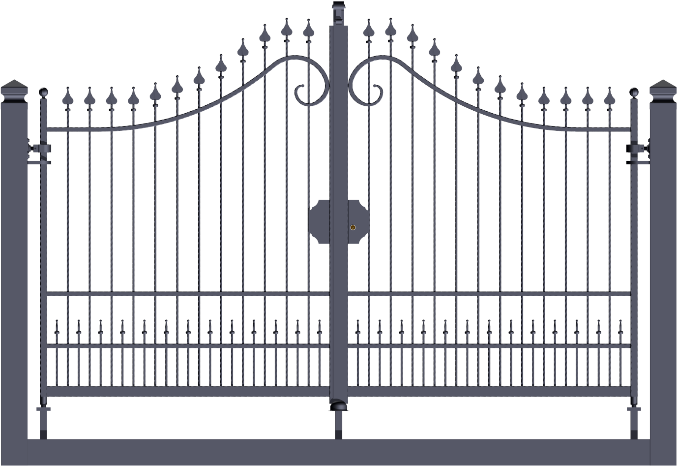 Elegant Wrought Iron Gate