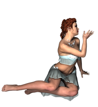 Elegant3 D Woman Posing