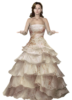 Elegant3 D Womanin Gown