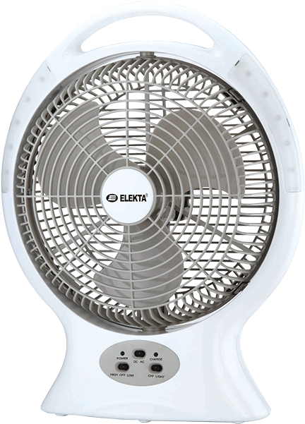 Elekta Portable Fan White Background