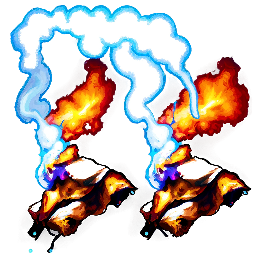 Elemental Color Smoke Flare Png 91