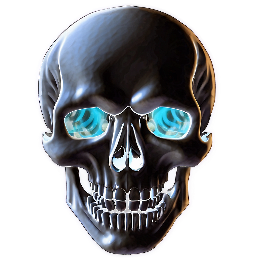 Elemental Skull Graphic Png B