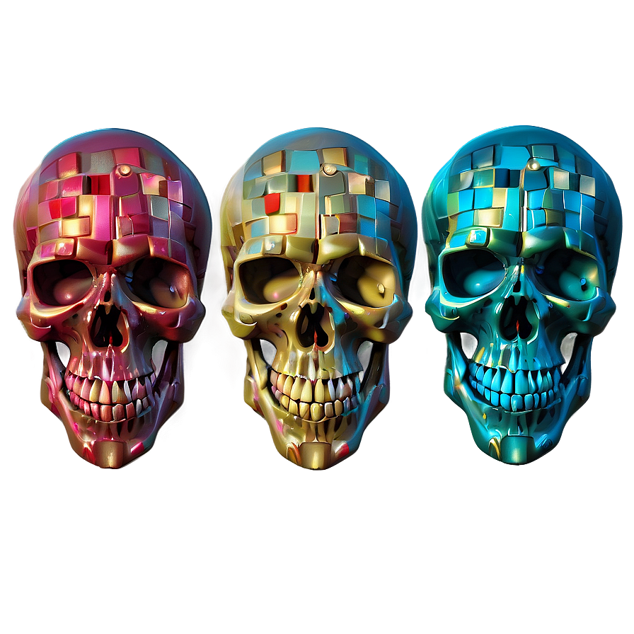 Elemental Skull Graphic Png D