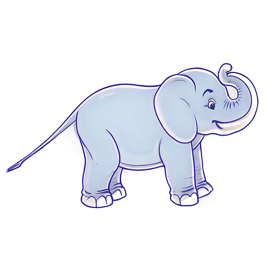 Elephant Cartoon Sketch Png 06212024