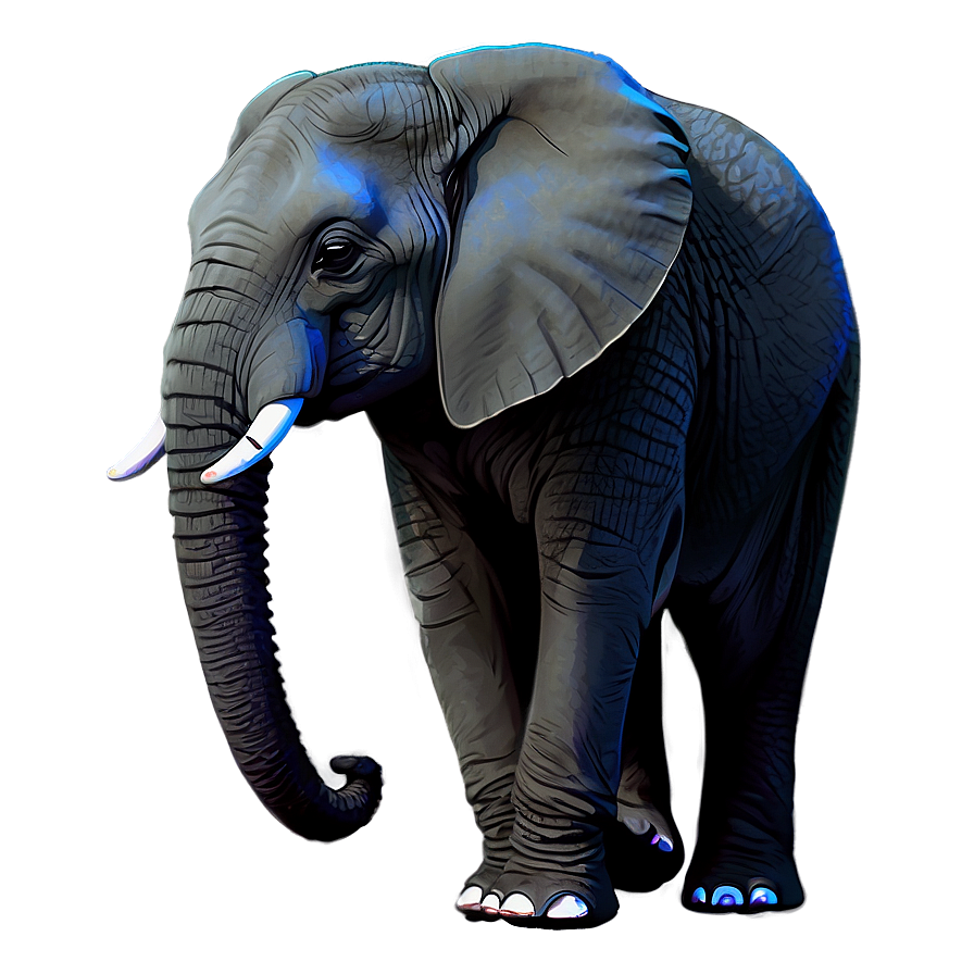 Elephant Under Starry Sky Png Ujb