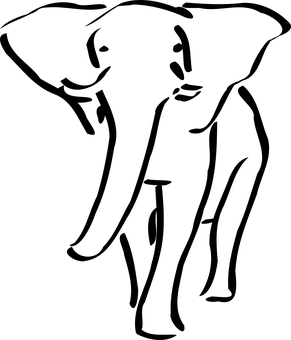 Elephantin Darkness PNG with transparent background