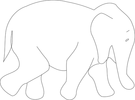 Elephantin Darkness PNG with transparent background
