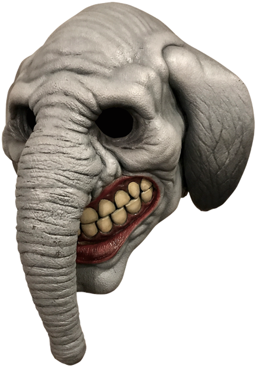 Elephantine Horror Mask PNG with transparent background