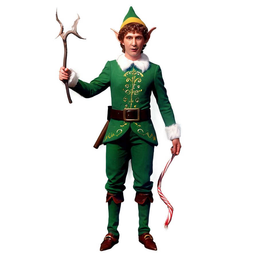 Elf Body With Magic Staff Png 61