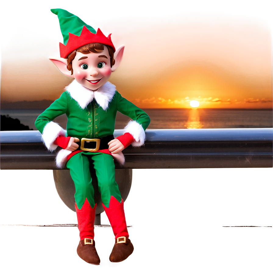 Elf Enjoying Sunrise Png Viw39