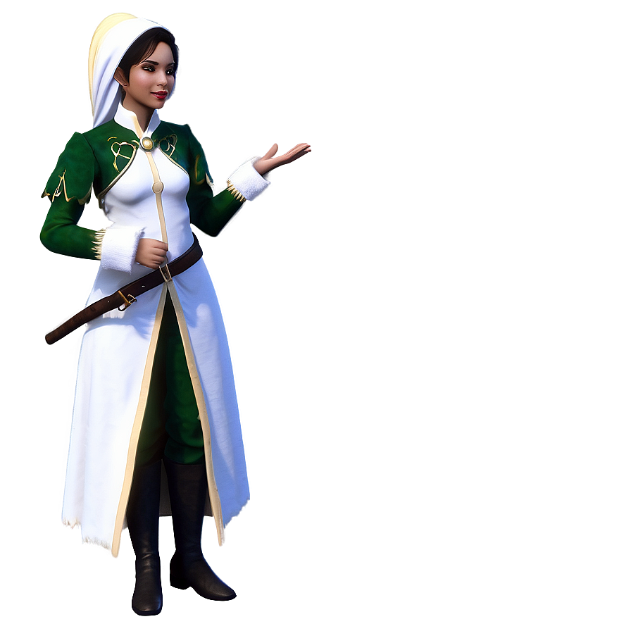 Elf Healer With Magic Png Jtc