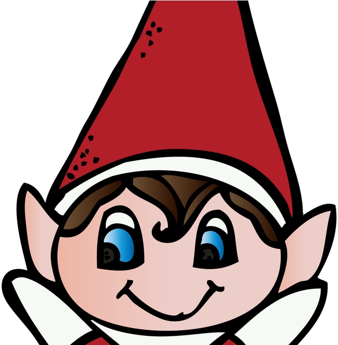 Elf On The Shelf Cartoon Portrait