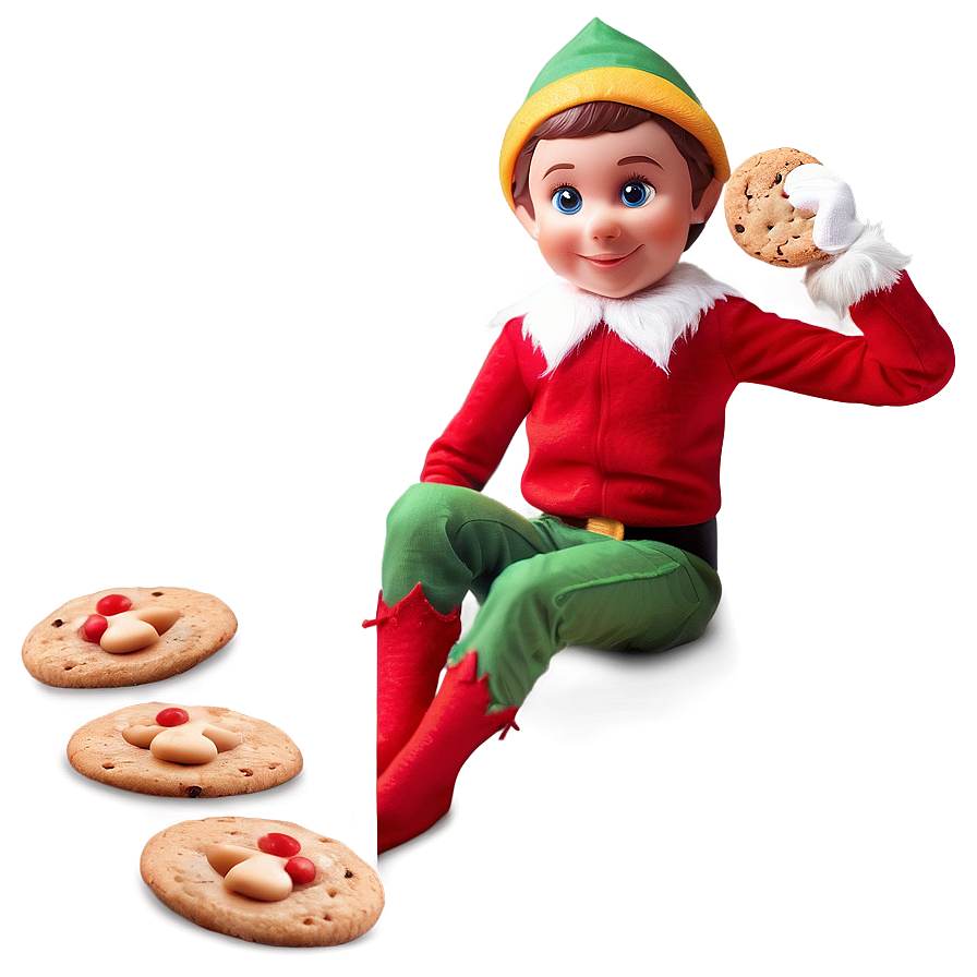 Elf Shelf Cookie Mischief Png Exk