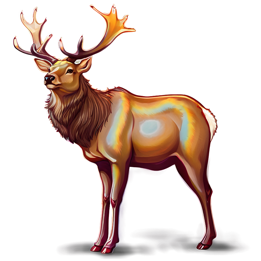 Elk Digital Art Png Drk