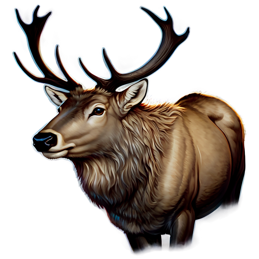 Elk Outline Png 76