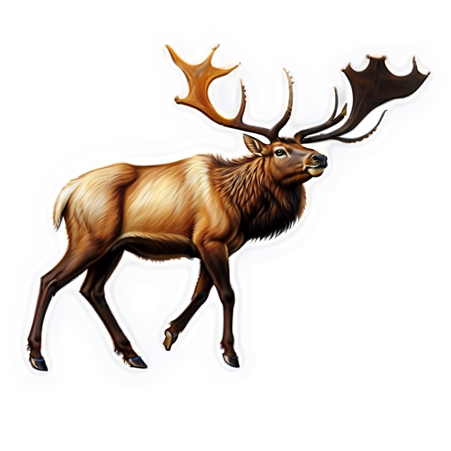 Elk Painting Png Jse62