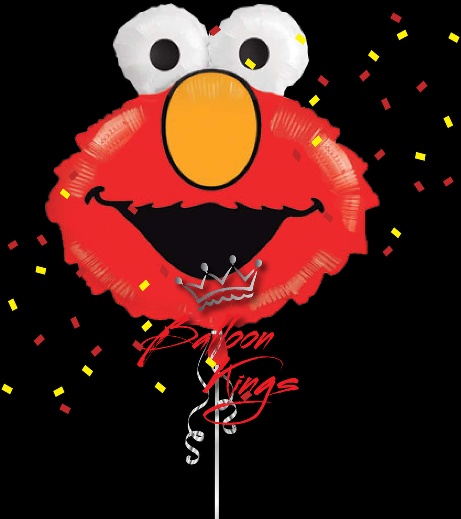 Elmo Balloon Celebration PNG with transparent background