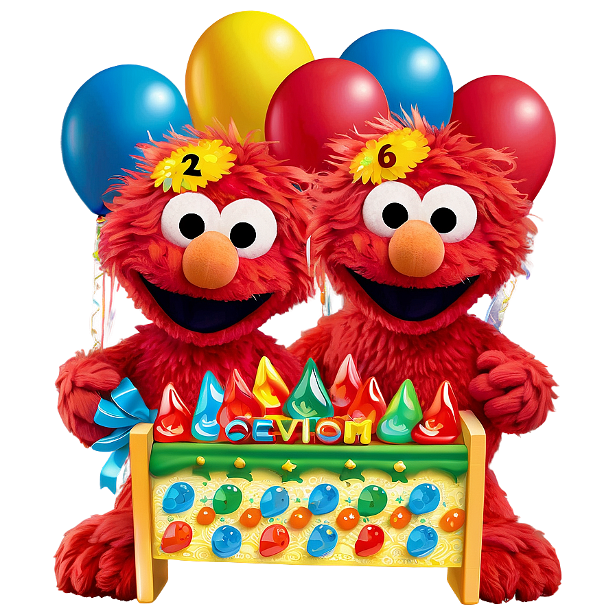 Elmo Birthday Party Review Png Gtr