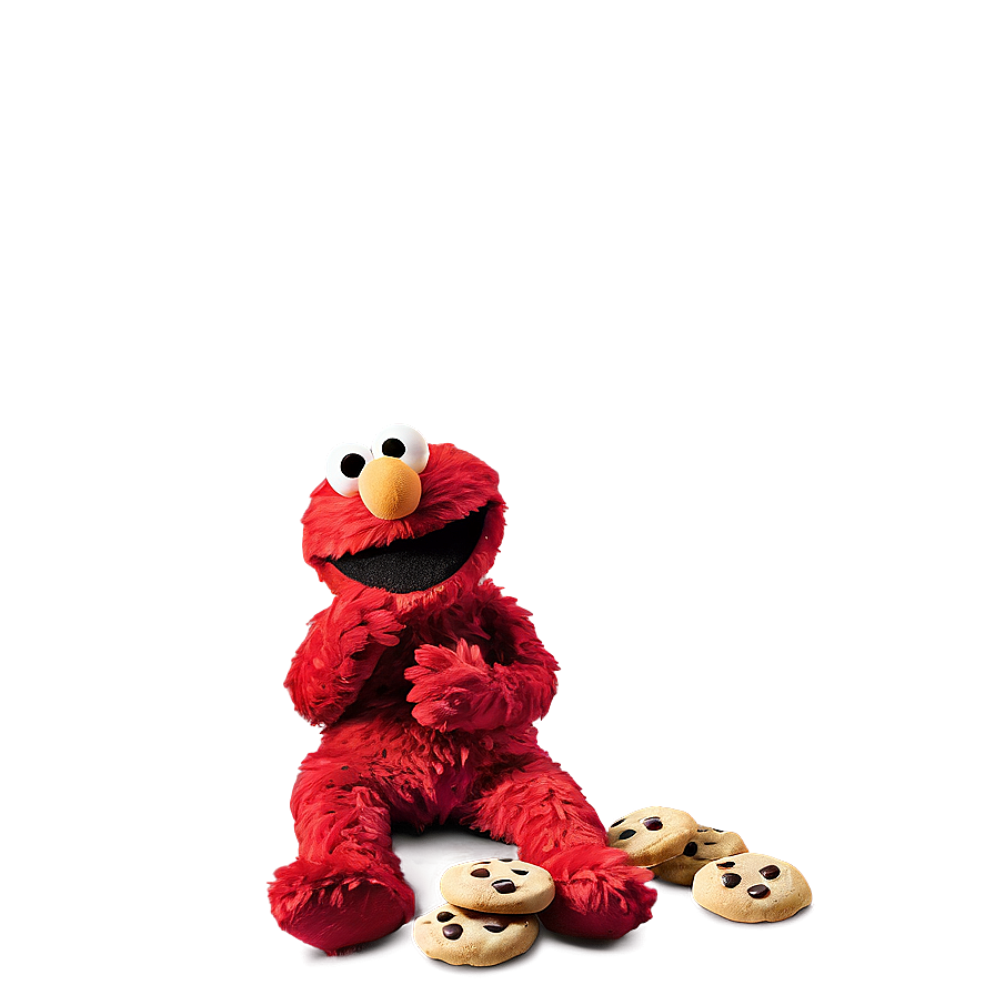 Elmo Eating Cookies PNG dqa PNG with transparent background