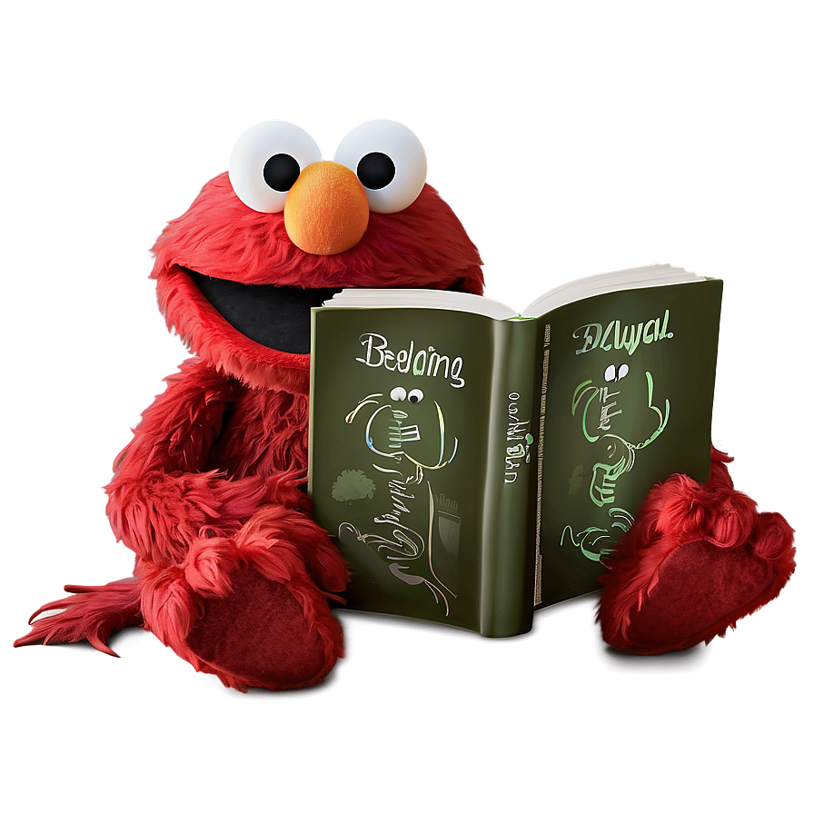 Elmo Reading a Book PNG 26 PNG with transparent background
