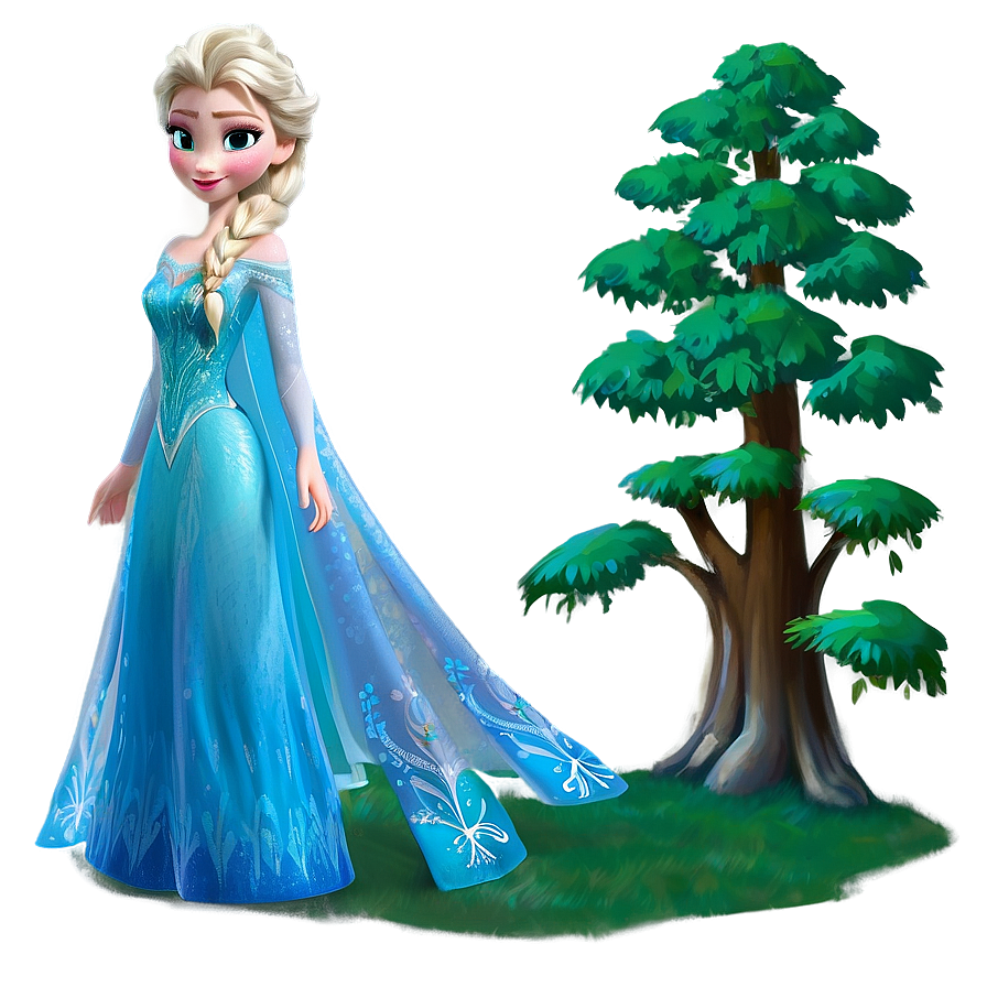 Elsa And The Enchanted Forest Png 36