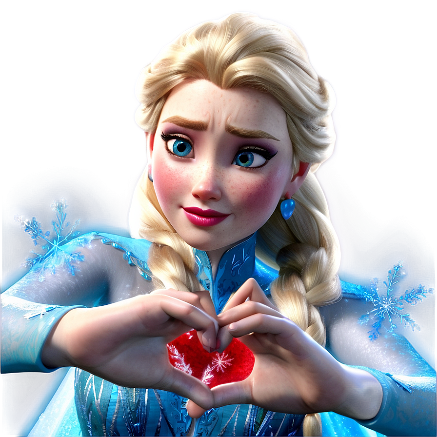 Elsa Frozen Heart Scene Png 15