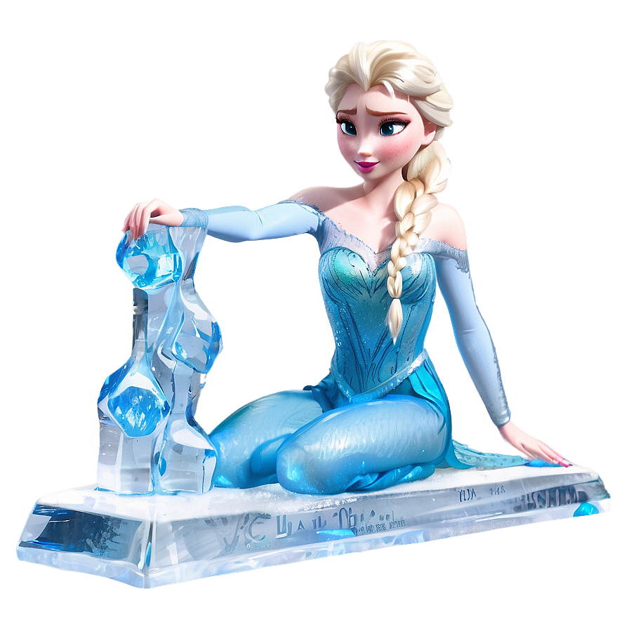 Elsa Ice Sculpture Creating Png Hat43