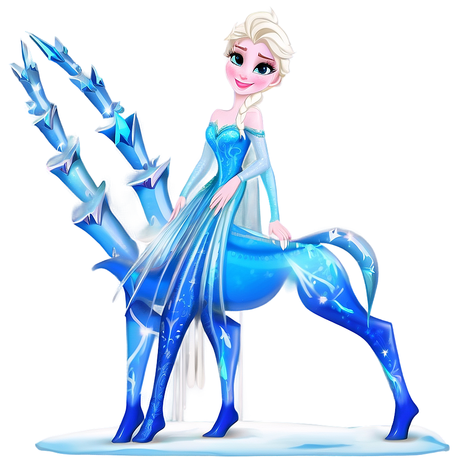 Elsa's Frozen Kingdom Png 06272024