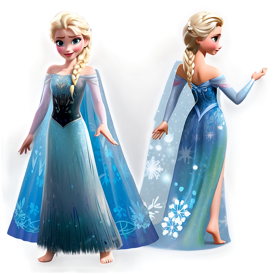 Elsa Transforming Dress Png Too31