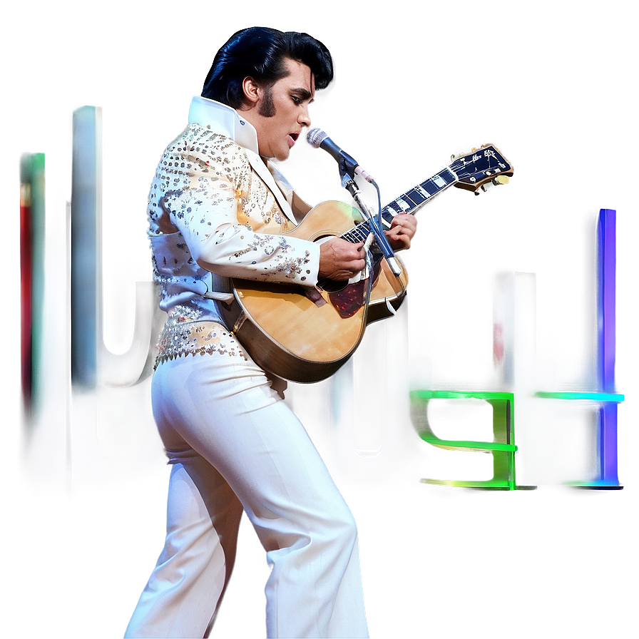 Elvis On Stage Performance Png 3